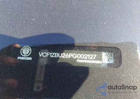 2023 Fisker Inc. Ocean Ocean One from USA, damaged, VIN VCF1ZBU26PG002127